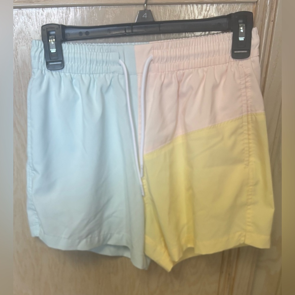 Abercrombie Pride Pastel Colorblock Swim Trunks The Trevor Project Size XXS